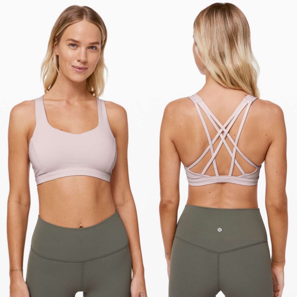 Lululemon Free to be Serene Bra Pink Bliss Size 4